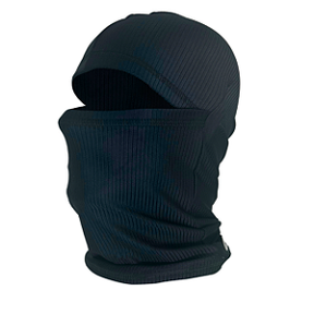 Balaclava Tática Articulada Preta Costura Plana