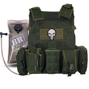 Colete Tático Plate Carrier Tan WWART SHOOTER